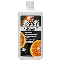 CRC Mechanix Orange Citrus Lotion Hand Cleaner W/Pumice SL1712 - 16 FL OZ, Citrus Hand Cleaner for Industrial Sites
