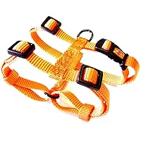 Hamilton Adjustable Comfort Nylon Dog Harness, Mango Orange, 3/8