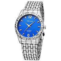 Luxury Unisex Crystal Diamond Watches Quartz Gold Silver Stainless Steel Watch Womens Mens Wrist Watch