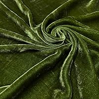 100% Pure Mulberry Silk Velvet Fabric, Luxury Silk Velvet for Dress, Skirt, High End Garment, Silk Apparel Fabric, Silk for Sewing, Size 0.5 Yards, Cut in Continuous Yards (color02)