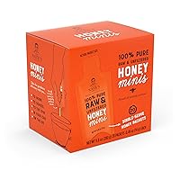 Nate's Honey Minis - Single-Serve 100% Pure, Raw & Unfiltered Honey – 0.49oz Packets, 20ct box