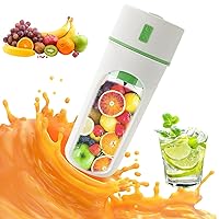 Handheld Blenderswith 6 Blades - Rechargeable Fruit Juicers with with Straw - Low Noise Handheld Blenders - Multipurpose Exquisite Blenders for Home/Summer/Travel