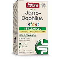 Jarro-Dophilus Infant Probiotic Drops - 1 Billion CFU Per Serving - 0.51 fl oz (15 mL) - Liquid Supplement Promotes Infant Intestinal Health - Dairy Free (Pack of 1)