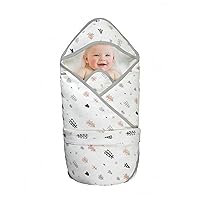 KIDDA Newborn 0-12 Months Baby Swaddle Blanket Multifunctio Boys Girls Winter Warm Cotton Thick Mat Swaddling Wrap Soft Stroller Sleeping Sacks Infant (Forest)
