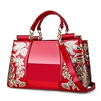 Nevenka Handbags For Women Patent Leather Designer Purse Suitable for Shopping Party Daily Use