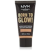 NYX PROFESSIONAL MAKEUP Born To Glow Naturally Radiant Foundation, Medium Coverage - Natural