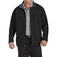 Harbor Bay by DXL Men's Big and Tall Bonded Fleece Jacket | Fleece Lined Interior and Smooth Full-Zip Outer Shell