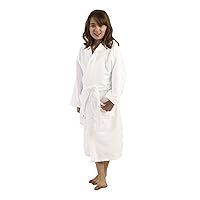 Unisex Hooded Robe for Boys, Girls, and Teenagers, Microfiber Kids Bathrobe