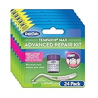 DenTek Temparin Max Lost Filling and Loose Cap Repair Kit, 5+ Repairs, Pack of 24 - Packaging May Vary