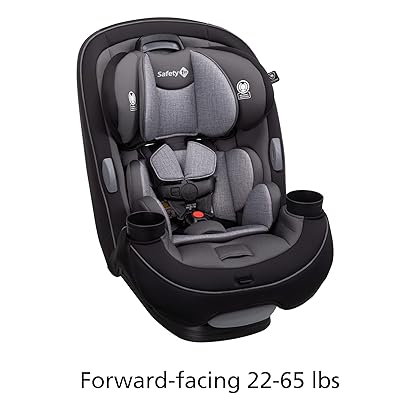 Safety 1st Grow and Go All-in-One Convertible Car Seat, Rear-facing 5-40 pounds, Forward-facing 22-65 pounds, and Belt-positioning booster 40-100 pounds, Harvest Moon