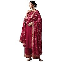Indian Pakistani Anarkali Salwar Kameez Palazzo Suit Embroidery Worked Customized Plazo Dress