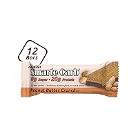 Smarte Carb Peanut Butter Crunch, 20g Protein, 0g Sugar, 2g Net Carbs, 160 Calories, 12 Count