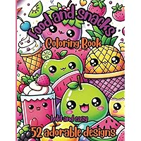 Food and Snacks Coloring Book Bold and Easy: Sweets and Treats Coloring Book, Cute Food Adventures on Thick Paper for Markers, Perfect for Kids Ages 2-8 (Mindfulness Coloring) Food and Snacks Coloring Book Bold and Easy: Sweets and Treats Coloring Book, Cute Food Adventures on Thick Paper for Markers, Perfect for Kids Ages 2-8 (Mindfulness Coloring) Paperback