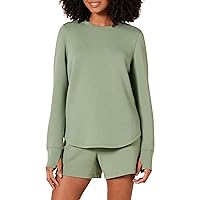 Amazon Essentials Women's Active Sweat Standard-Fit Long-Sleeve Crewneck Sweatshirt