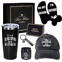 Retirement Gifts for Men, Coworker, Teachers, Boss, Friends, Dad, Grandpa, Retirees Presents Include Insulated Tumbler, Gift Box for Coworkers, Retired People, Dad