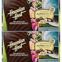 Hawaiian Host Aloha Macs Milk Chocolate Macadamia Nuts(2 Boxes)