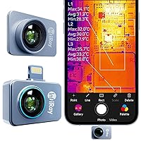 Thermal Imaging Camera for iPhone InfiRay P2 Pro iOS with Magnetic Macro Lens 256 x 192 cm Thermal Imaging Camera from -4°F to 1112°F Temperature Range Thermal Camera with 9g Smallest Metal Housing