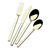 Towle Living Forged Paros Champagne 16 Piece Flatware Set, Service For 4