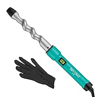 Bed Head Curlipops 1” Tourmaline Ceramic Styling Iron | Clamp-Free Curling Wand | for Loose Curls with Body (1 Inch)