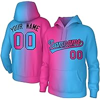 Custom Men's Youth Fashion Athletic Pullover Fleece Hoodie Sports Sweatshirt Stitched Name Number