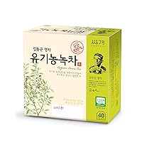 Tea 100% Natural Super Food Pure Organic Green Tea Jakseol 40 Tea Bags by Ssanggye Tea