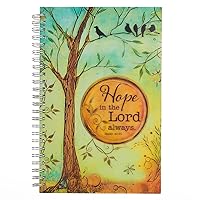 Christian Art Gifts Notebook Hope in the Lord Isaiah 40:31 Bible Verse Inspirational Writing Notebook Gratitude Prayer Journal Flexible PVC Cardstock Cover 128 Ruled Pages w/Scripture, 6 x 8.5 Inches Christian Art Gifts Notebook Hope in the Lord Isaiah 40:31 Bible Verse Inspirational Writing Notebook Gratitude Prayer Journal Flexible PVC Cardstock Cover 128 Ruled Pages w/Scripture, 6 x 8.5 Inches Hardcover Spiral-bound