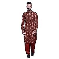 Atasi Pathani Kurta Pajama for Men Full Sleeve Long Kurta Casual Clothing