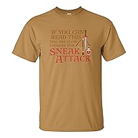 Close Enough for Sneak Attack - Thief Dagger RPG Tabletop d20 T Shirt