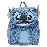 Loungefly Disney Stitch Plush Sherpa Mini Backpack