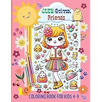 Cute Animal Girlfriends Coloring book: For kids 4-9 ages Cute Animal Girlfriends Coloring book: For kids 4-9 ages Paperback