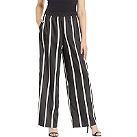 Vince Camuto Women's Dramatic Stripe Wide Leg Pull-on Pants
