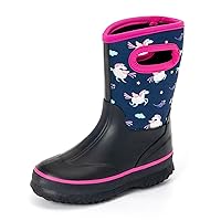 Kids Waterproof Neoprene Rain Boots Girls Boys Outdoor Mud Boots Children Insulated Rubber Snow Boots
