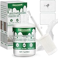 White Paint Touch Up Paint Pen for Wall, Multi Surface White Paint Pen, Interior & Exterior Chalk Paint, All in One Paint Quickly Repairs Bath, Door, Cabinet, Furniture, Wood, Tile, Enamel Wall Paint 1 Fl Oz (Semi-Gloss)