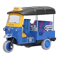 Pull Back Thai Tricycle Toy, High Simulation Alloy Tuk Tuk Car Model Toy for Children Gifts