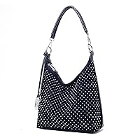Ladies Diamonds Hand Bags Faux Suede Shoulder Bags Female Crossbody Bags Large Capacity Shopper Bag