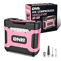 ‎DNA MOTORING TOOLS-00212 Pink 12V DC Digital Tire Inflator Portable Air Compressor with Pressure Gauge for Cars, Bicycles, Motorcycles,Balls