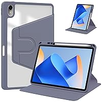 Tablet PC Case Clear Back Case Compatible with Huawei MatePad 11 11inch 2023 with Pen Holder, 360 Degree Swivel Stand Folio Flip Smart Tablet Cover Auto Sleep/Wake Tablet Case Tablet home ( Color : Gr
