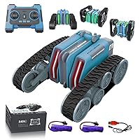 2.4GHz Double Sided 360° Rotating Flip Rolling RC Stunt Car Race Toy, Off Road Crawler Rechargeable Remote Control Toy Car for 6+ Kids Boys Girls Birthday Xmas Gift