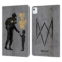 Officially Licensed Watch Dogs Legion Nice to Beat You Street Art Leather Book Wallet Case Cover Compatible with Apple iPad Air 2020/2022