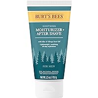 Burt’s Bees Soothing Moisturizer + After Shave with Aloe and Hemp Seed Oil, For Men, 2.5 Ounces
