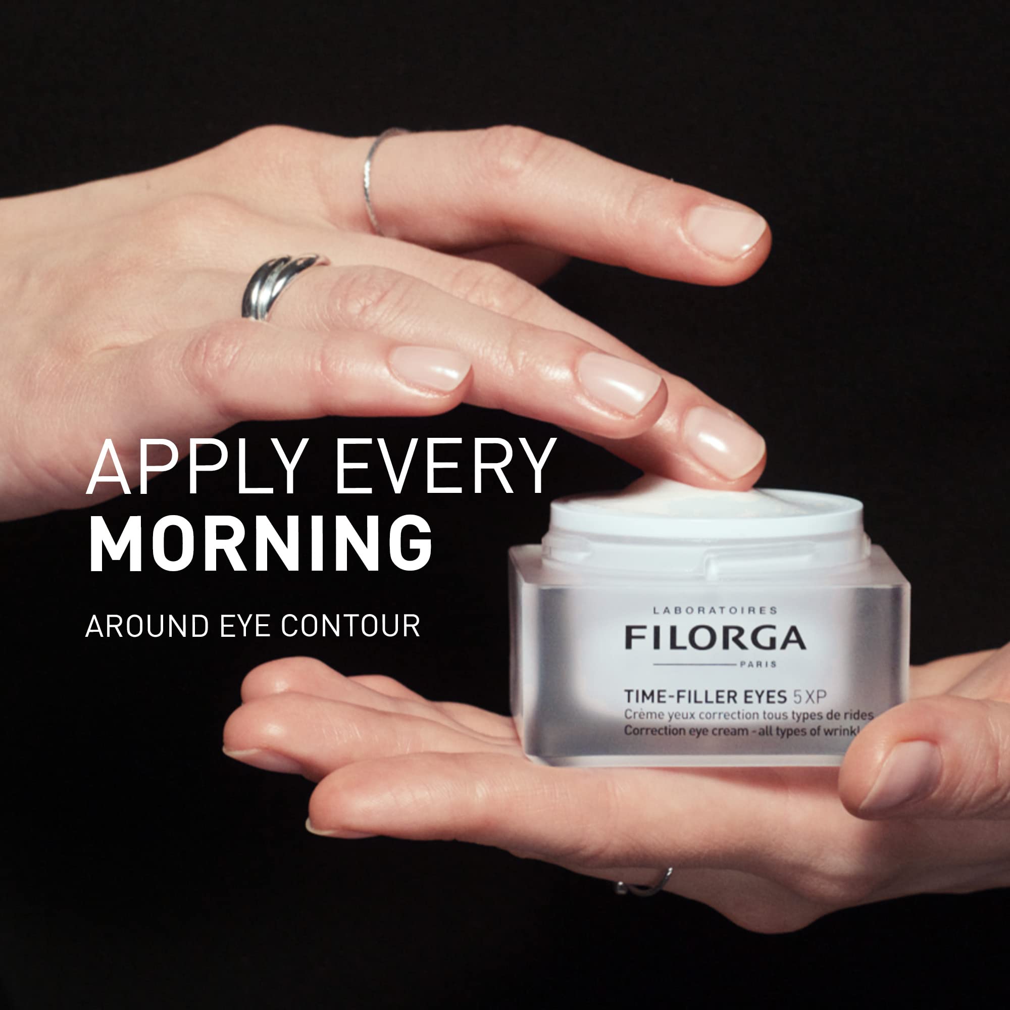 Filorga Time-Filler Eyes Daily Anti Aging and Wrinkle Reducing Eye Cream With Hyaluronic Acid to Minimize Wrinkles and Dark Circles, Lift Eyelids, and Enhance Lashes