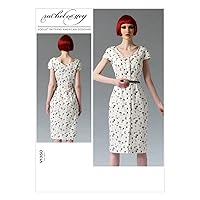 Vogue Patterns V1350 Misses'/Misses' Petite Dress Sewing Template, Size E5 (14-16-18-20-22)