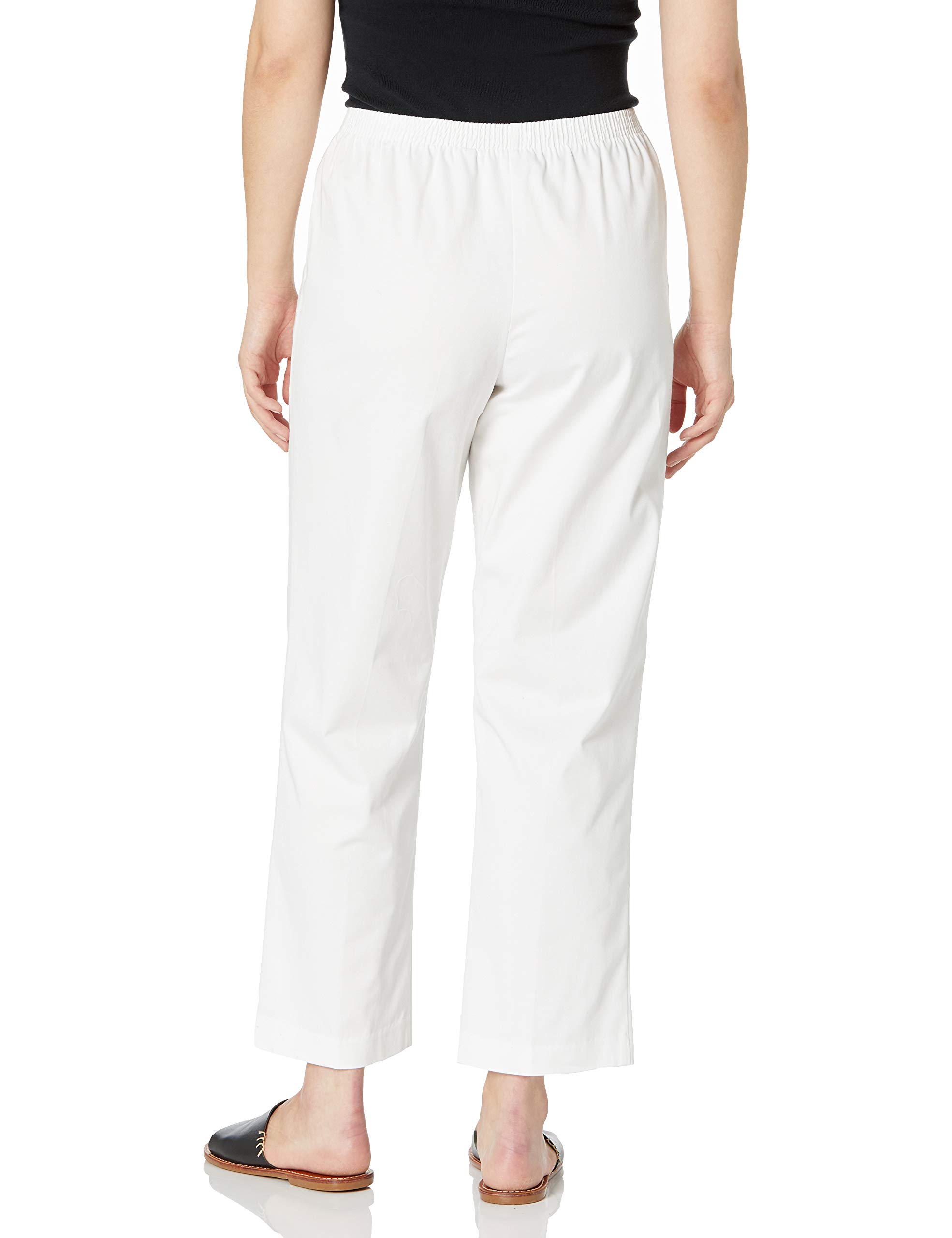 Alfred Dunner All Around Elastic Waist Cotton Short Twill Pants