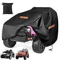 Kids Car Cover,Large Ride On Truck Toys Car for Kids Waterproof Cover,420D Universal Outdoor Cover for Power Wheels Jeep & Toddler Electric Vehicles,All Season Protection,with 3 Reflective Strips