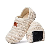 Slippers for Women Men House Socks Shoes with Non-Slip Rubber Sole Fuzzy Fluffy Lining Slip-on Indoor Outdoor Jogging Yoga Dancing Walking Lightweight Unisex