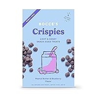 Bocce's Bakery PB + Blueberry Crispies Low-Calorie Wheat-Free Dog Treats, 10 oz
