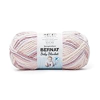 Bernat Baby Blanket 300g Raspberry Kisses Yarn - 1 Pack of 300g/10.5oz - Polyester - 9 Super Bulky - Knitting/Crochet