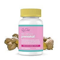 Prenatal Vitamins with Ginger, DHA, Folic Acid, & Iron - Pregnancy Must Haves for Baby's Brain & Body Development - Non-GMO, Gluten-Free Prenatals for Women (1 Month Supply)