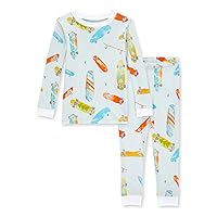 Burt's Bees Baby Baby Boys' Pajamas, Tee and Pant 2-Piece Pj Set, 100% Organic Cotton