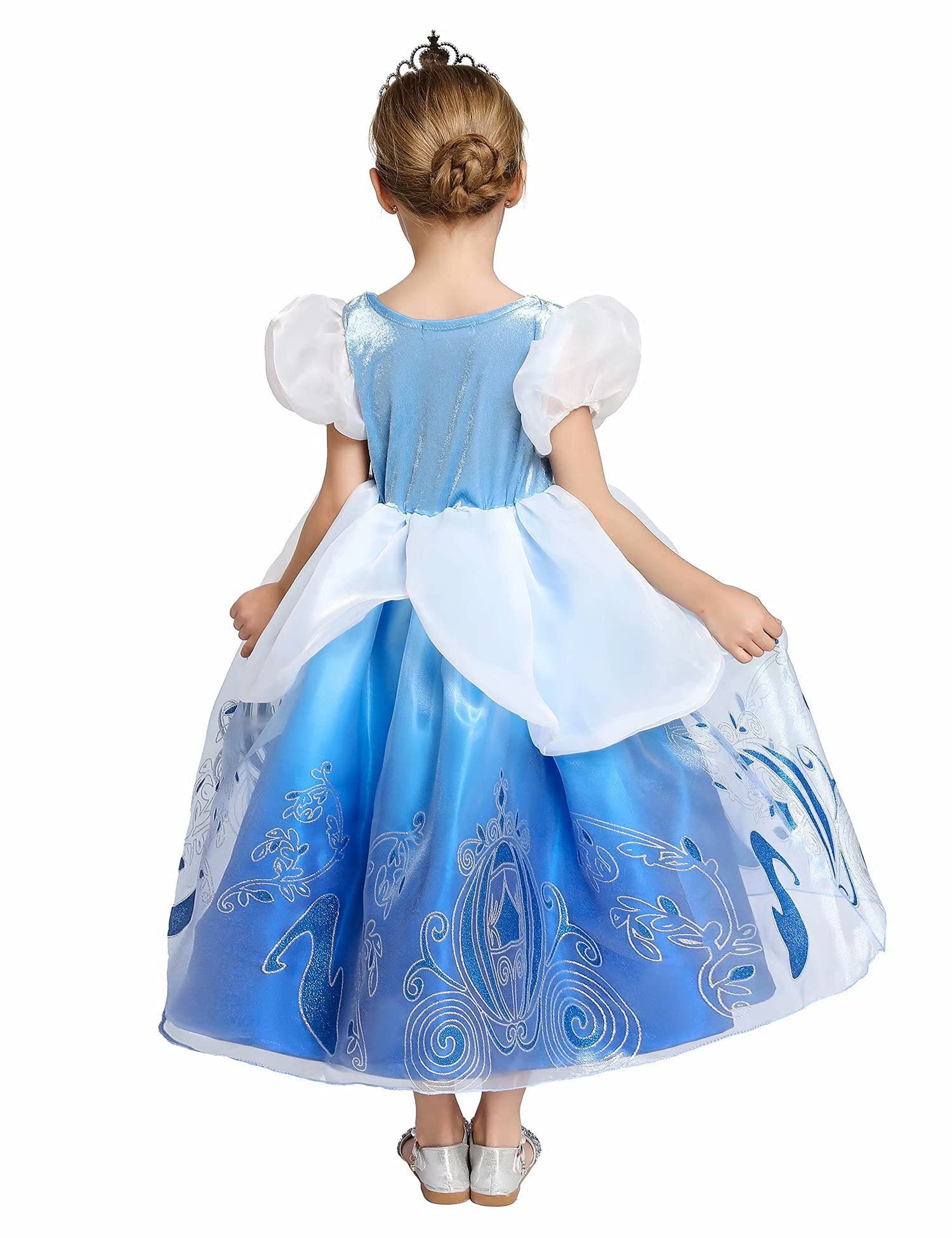Kidswant Toddler Baby Girls Luxury Princess Party Halloween Cosplay Costume Dress Up with Accessorries